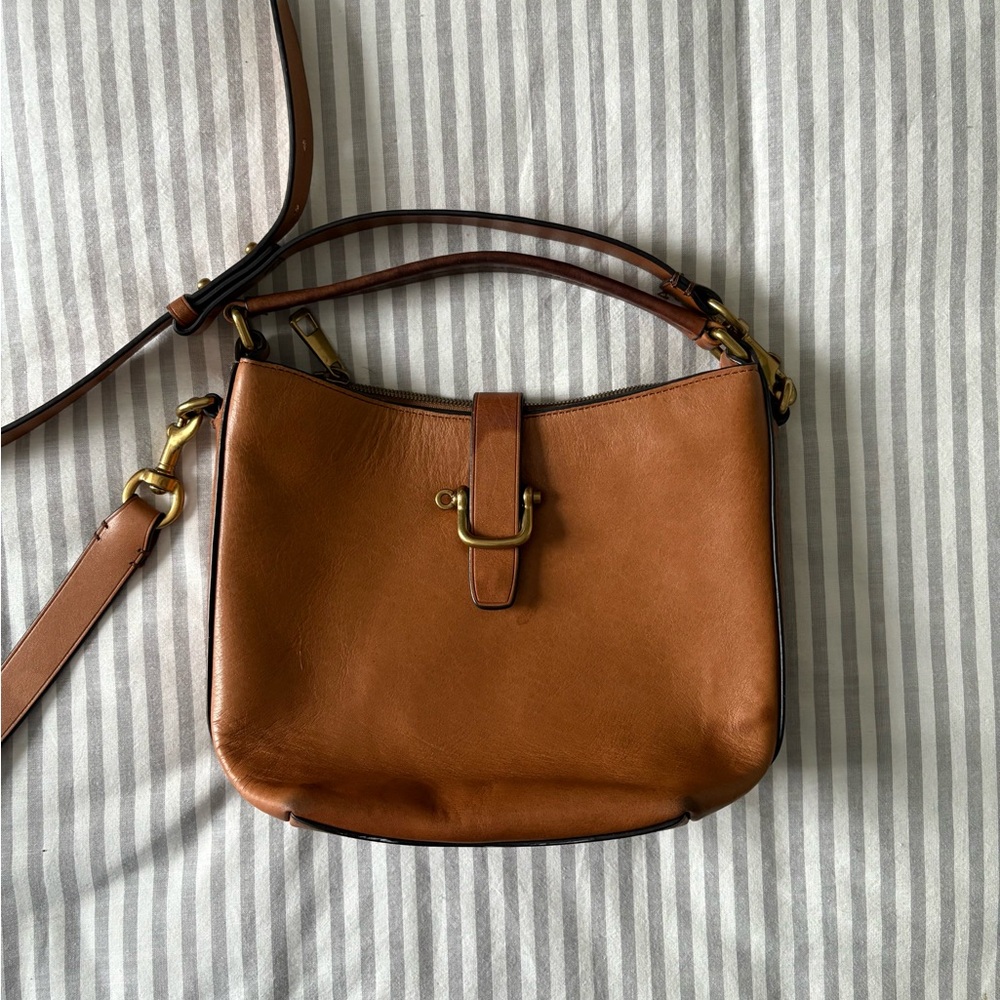 J. Crew leather bucket bag